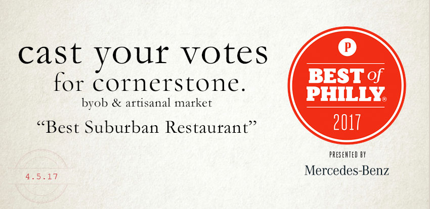Cast your votes for Cornerstone