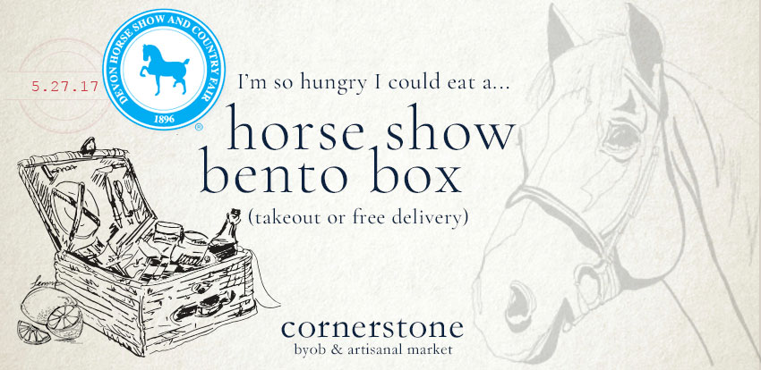 I’m so hungry I could eat a… Horse Show Bento Box